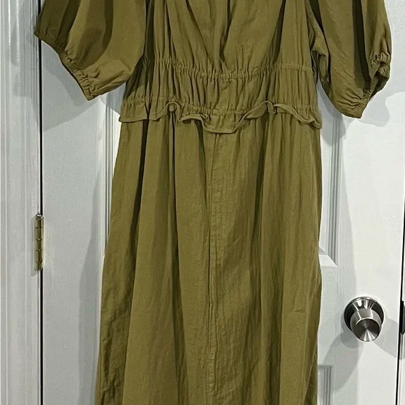 Olive Green Dress - Picture 3 of 3
